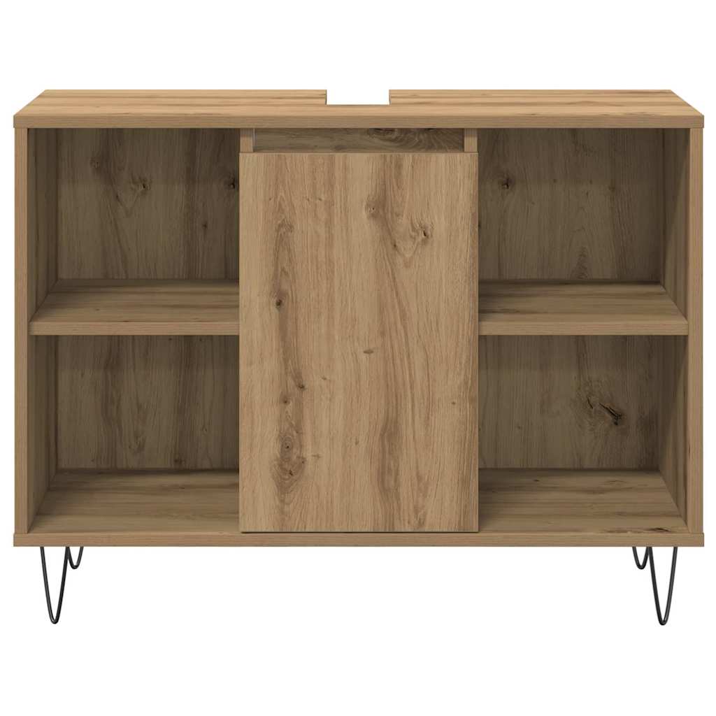 vidaXL Set Mobilier Baie 3 pcs Stejar Artizanal 30 x 30 x 180 cm vidaXL Set Mobilier Baie 3 pcs Stejar Artizanal 30 x 30 x 180 cm