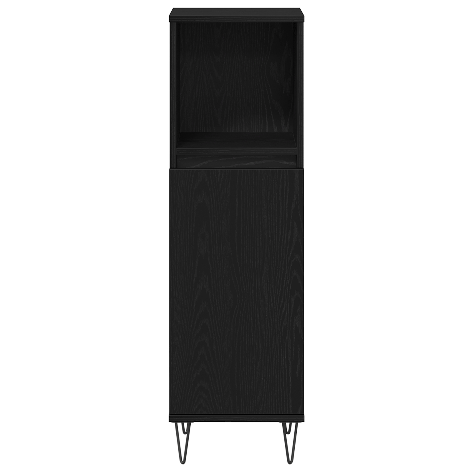 Set Mobilier Baie vidaXL 3 piese Stejar Negru Lemn Prelucrat Set Mobilier Baie vidaXL 3 piese Stejar Negru Lemn Prelucrat