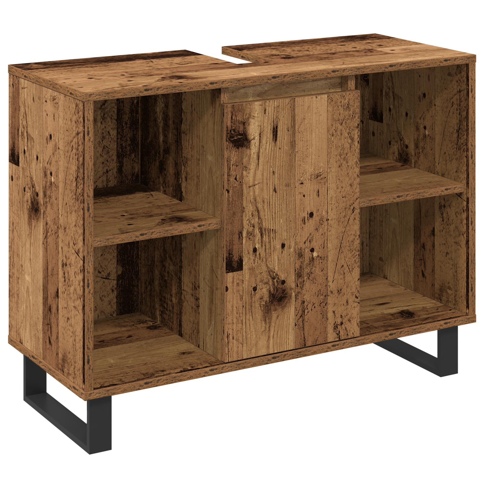 vidaXL Set de mobilier pentru baie cu ușă 3 pcs Maro 30 x 30 x 180 cm vidaXL Set de mobilier pentru baie cu ușă 3 pcs Maro 30 x 30 x 180 cm