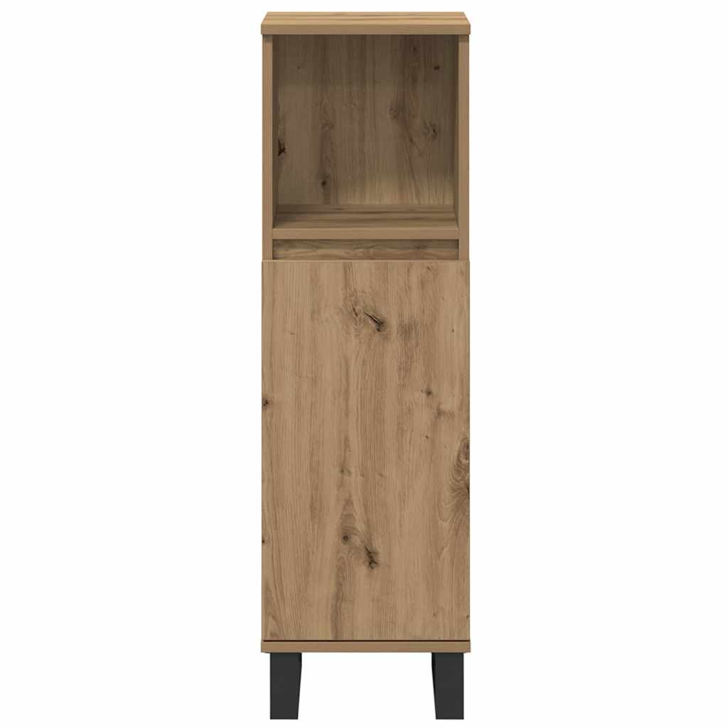 vidaXL Set de mobilier pentru baie cu ușă 3 pcs Maro 30 x 30 x 180 cm vidaXL Set de mobilier pentru baie cu ușă 3 pcs Maro 30 x 30 x 180 cm