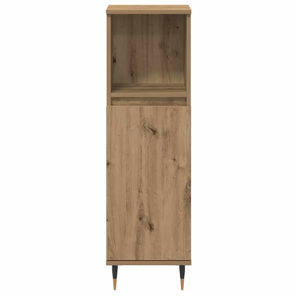 vidaXL Set de Mobilier pentru Baie cu ușă 3 pcs Stejar Artizanal vidaXL Set de Mobilier pentru Baie cu ușă 3 pcs Stejar Artizanal