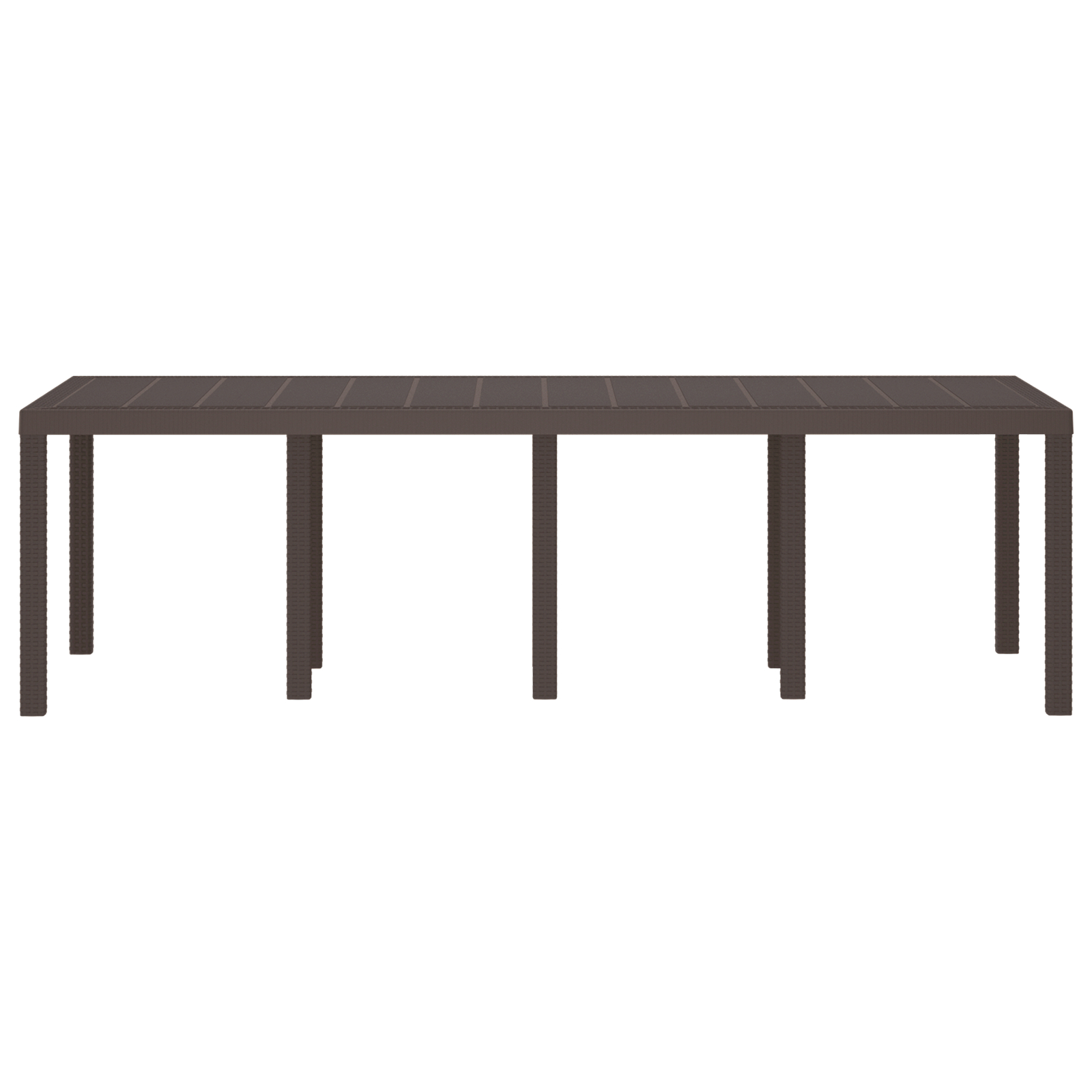 Masă de Grădină vidaXL Maro 250x100x73 cm Poly Rattan Masă de Grădină vidaXL Maro 250x100x73 cm Poly Rattan