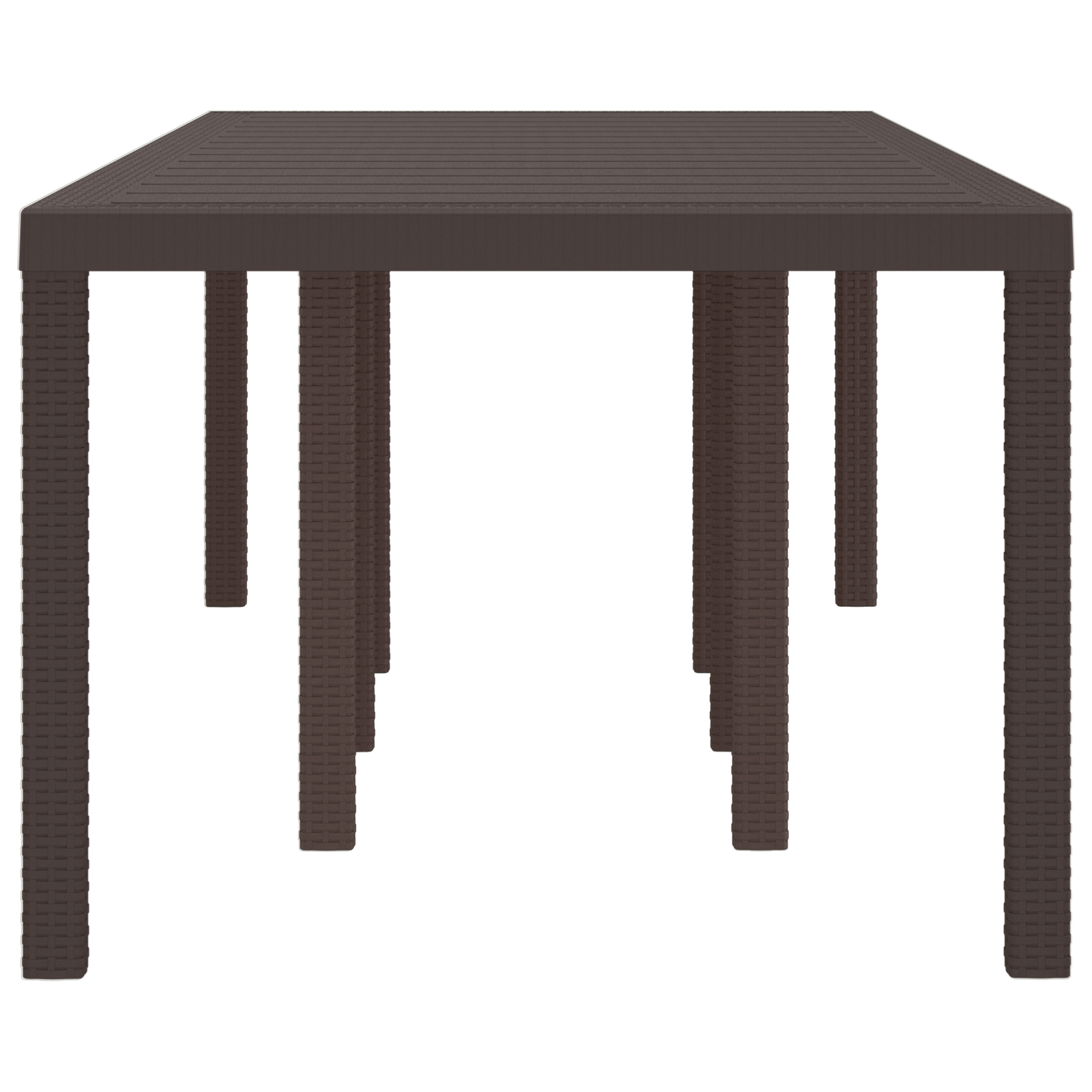 Masă de Grădină vidaXL Maro 250x100x73 cm Poly Rattan Masă de Grădină vidaXL Maro 250x100x73 cm Poly Rattan