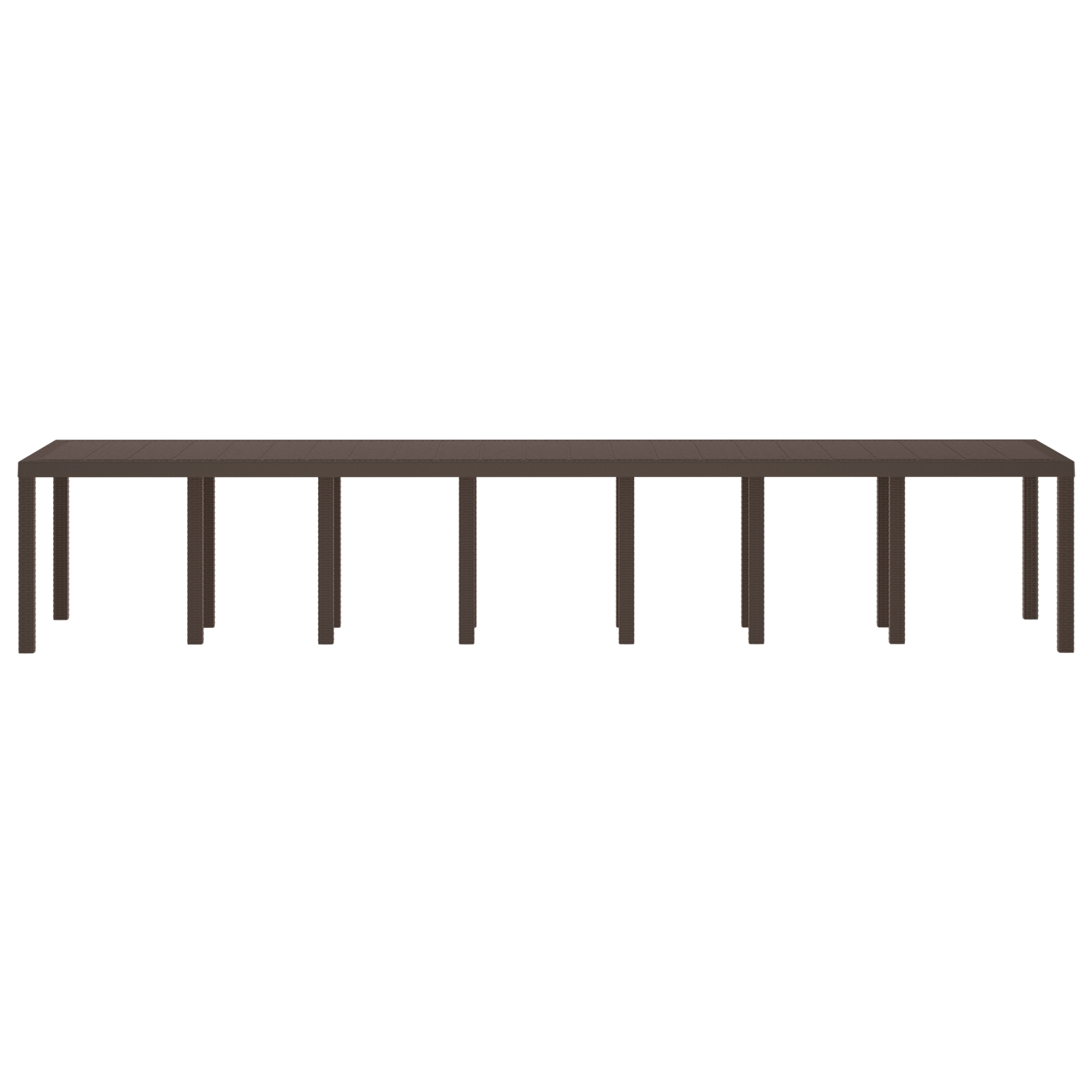Masă de grădină vidaXL Maro 400x100x73 cm Poly Rattan Masă de grădină vidaXL Maro 400x100x73 cm Poly Rattan