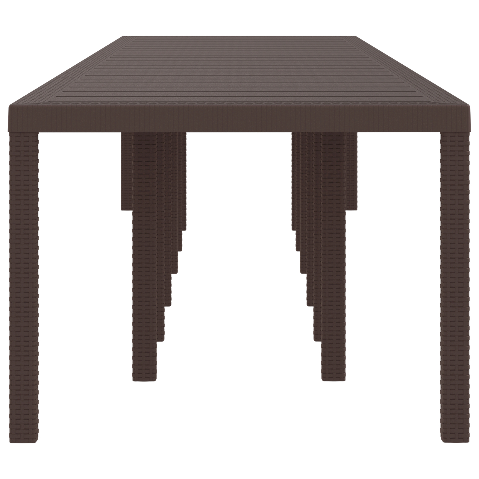 Masă de grădină vidaXL Maro 400x100x73 cm Poly Rattan Masă de grădină vidaXL Maro 400x100x73 cm Poly Rattan