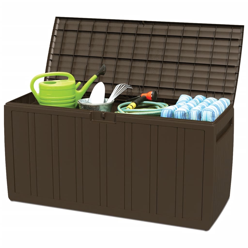 vidaXL Cufăr de perne, maro, 117x45,5x57,5 cm, 270 L vidaXL Cufăr de perne, maro, 117x45,5x57,5 cm, 270 L