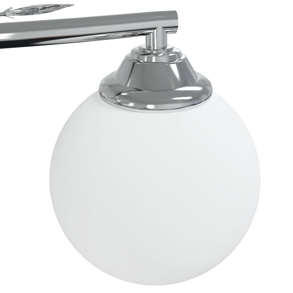 vidaXL Plafonieră abajururi sferice din sticlă, 4 becuri LED G9