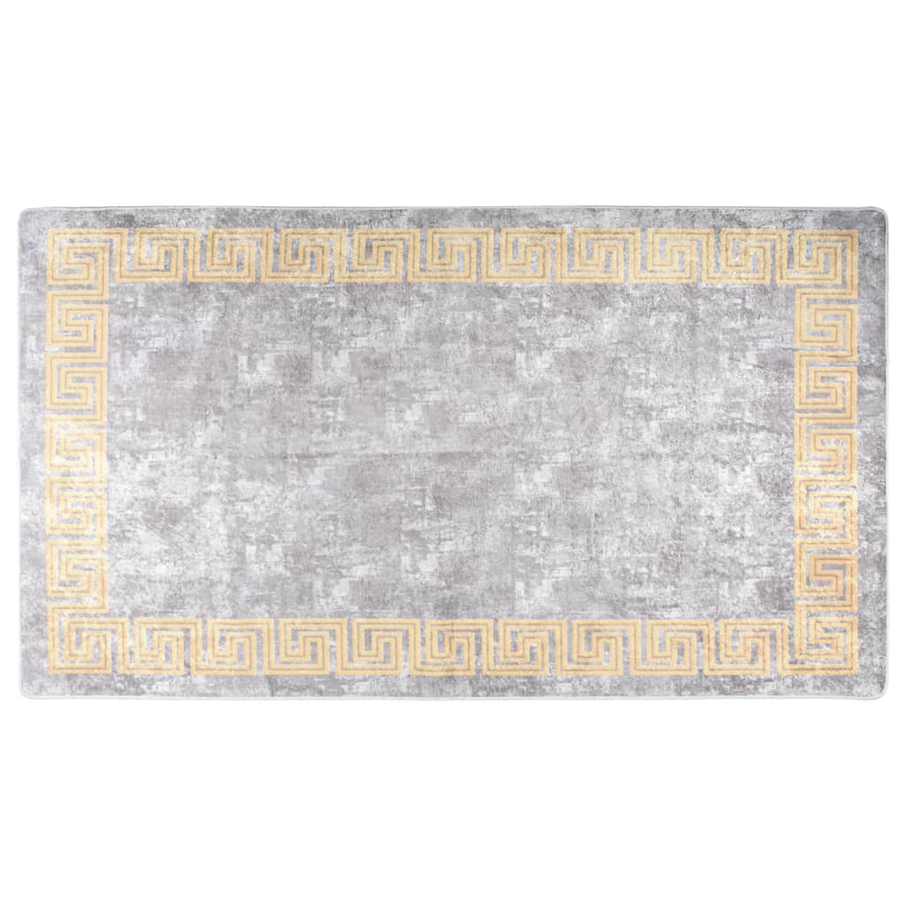 vidaXL Covor lavabil, gri, 190x300 cm, antiderapant vidaXL Covor lavabil, gri, 190x300 cm, antiderapant