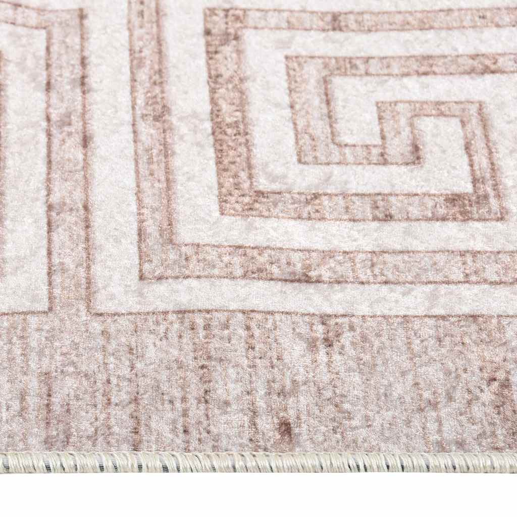 vidaXL Covor lavabil, bej, 160x230 cm, antiderapant
