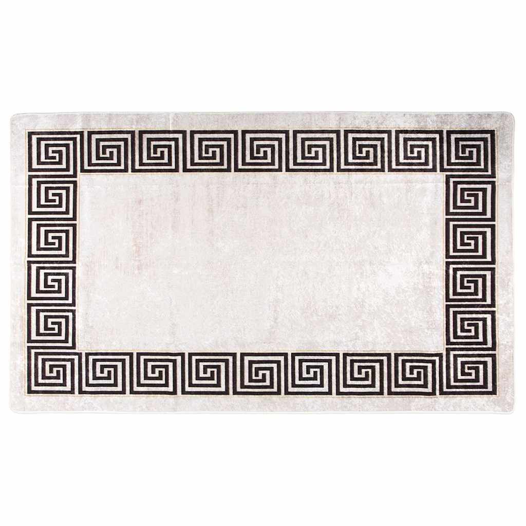 vidaXL Covor lavabil, bej deschis, 120x180 cm, antiderapant