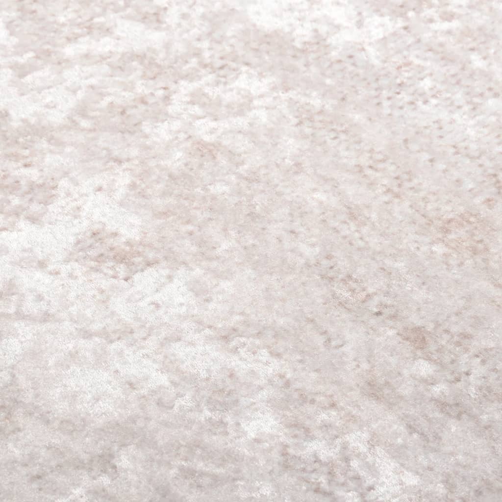 vidaXL Covor lavabil, bej deschis, 190x300 cm, antiderapant