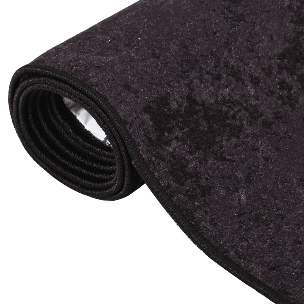 vidaXL Covor lavabil, antracit, 80x150 cm, antiderapant
