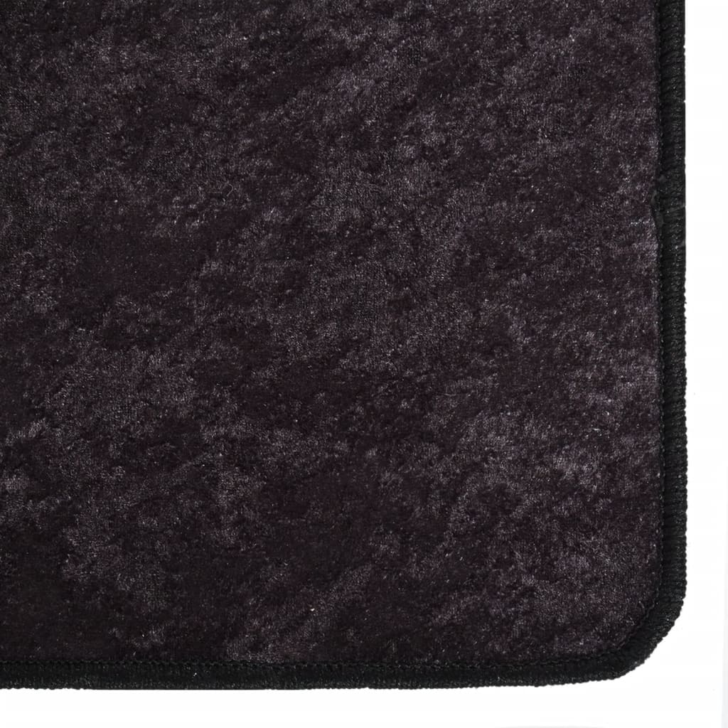 vidaXL Covor lavabil, antracit, 80x300 cm, antiderapant