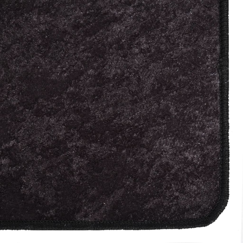 vidaXL Covor lavabil, antracit, 120x180 cm, antiderapant