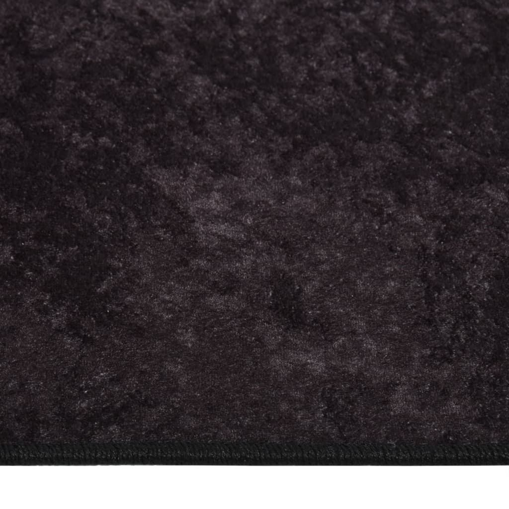 vidaXL Covor lavabil, antracit, 190x300 cm, antiderapant