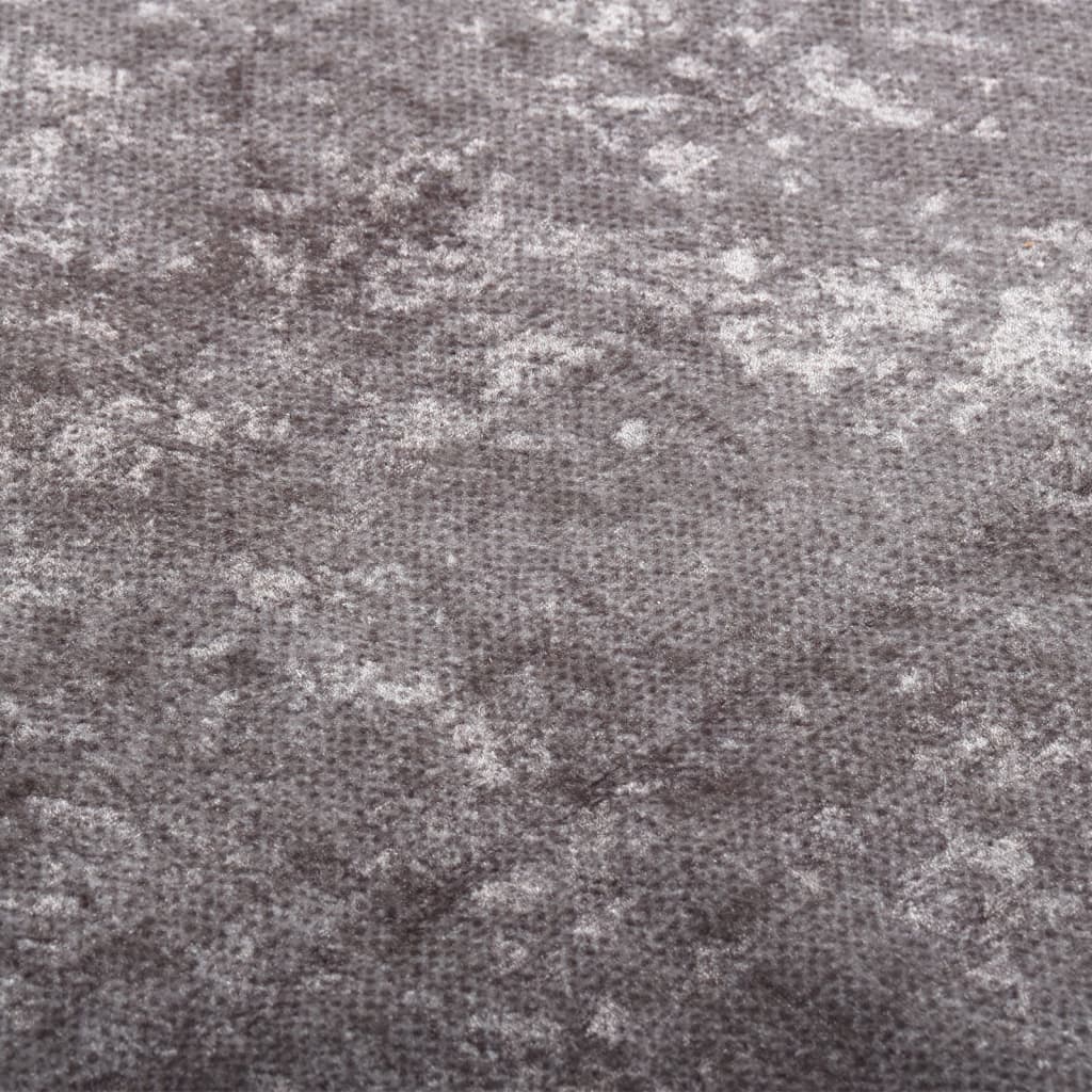 vidaXL Covor lavabil, gri, 80x150 cm, antiderapant
