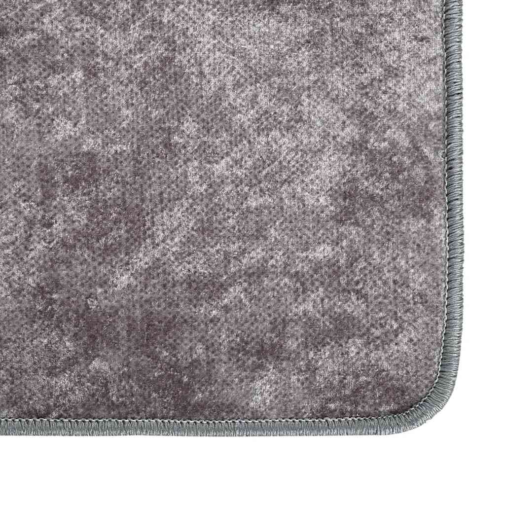vidaXL Covor lavabil, gri, 160x230 cm, antiderapant vidaXL Covor lavabil, gri, 160x230 cm, antiderapant