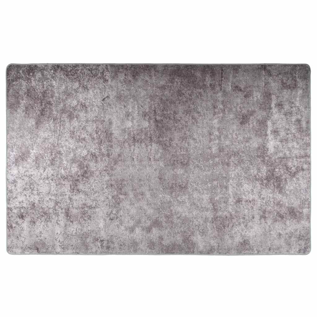vidaXL Covor lavabil, gri, 160x230 cm, antiderapant vidaXL Covor lavabil, gri, 160x230 cm, antiderapant