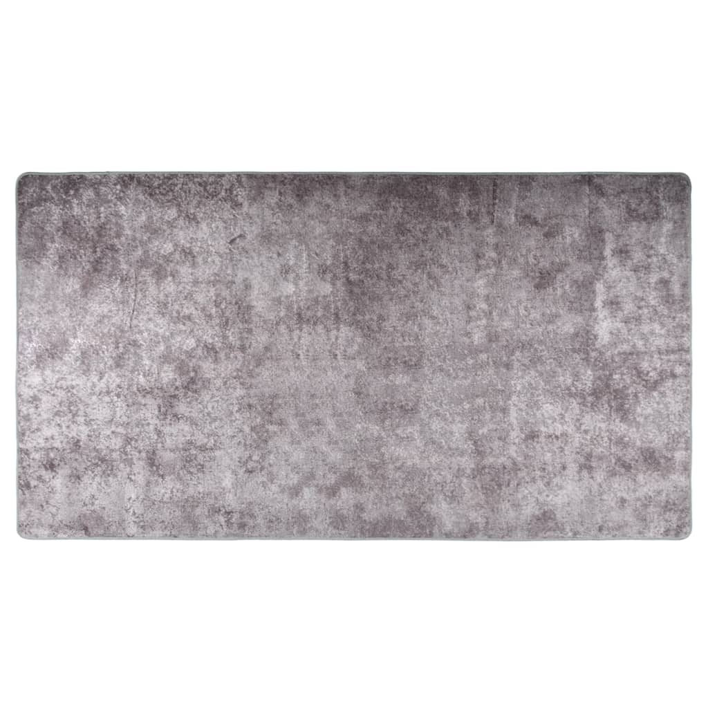 vidaXL Covor lavabil, gri, 190x300 cm, antiderapant vidaXL Covor lavabil, gri, 190x300 cm, antiderapant