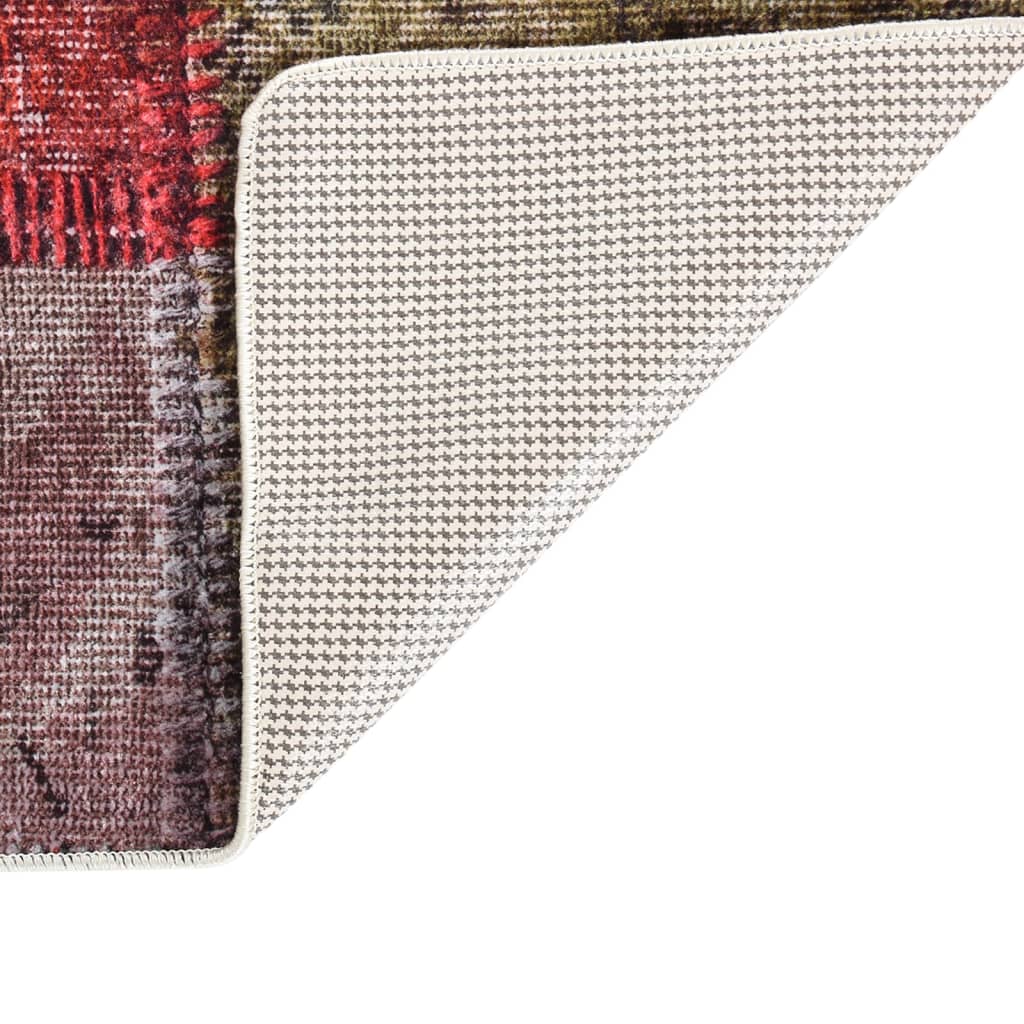 vidaXL Covor lavabil, mozaic multicolor, 120x180 cm, antiderapant vidaXL Covor lavabil, mozaic multicolor, 120x180 cm, antiderapant
