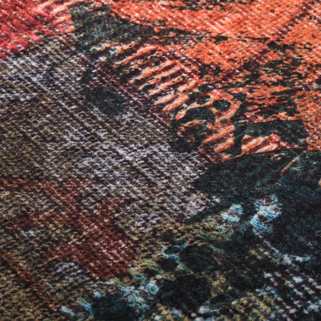 vidaXL Covor lavabil, mozaic multicolor, 160x230 cm, antiderapant