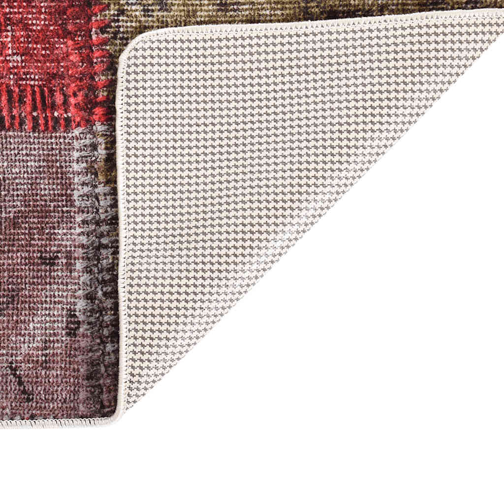 vidaXL Covor lavabil, mozaic multicolor, 190x300 cm, antiderapant vidaXL Covor lavabil, mozaic multicolor, 190x300 cm, antiderapant