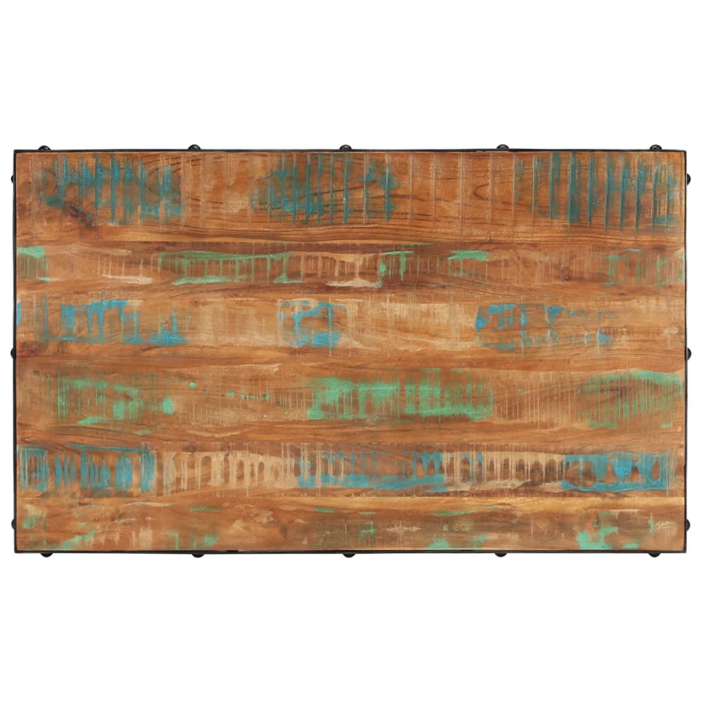 vidaXL Măsuță de cafea cu roți, 100x60x26 cm, lemn masiv reciclat vidaXL Măsuță de cafea cu roți, 100x60x26 cm, lemn masiv reciclat