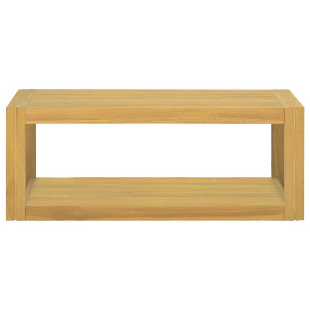 vidaXL Dulap de baie suspendat, 90x45x35 cm, lemn masiv de tec