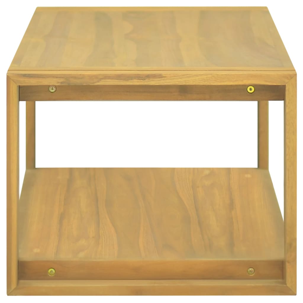 vidaXL Dulap de baie suspendat, 90x45x35 cm, lemn masiv de tec