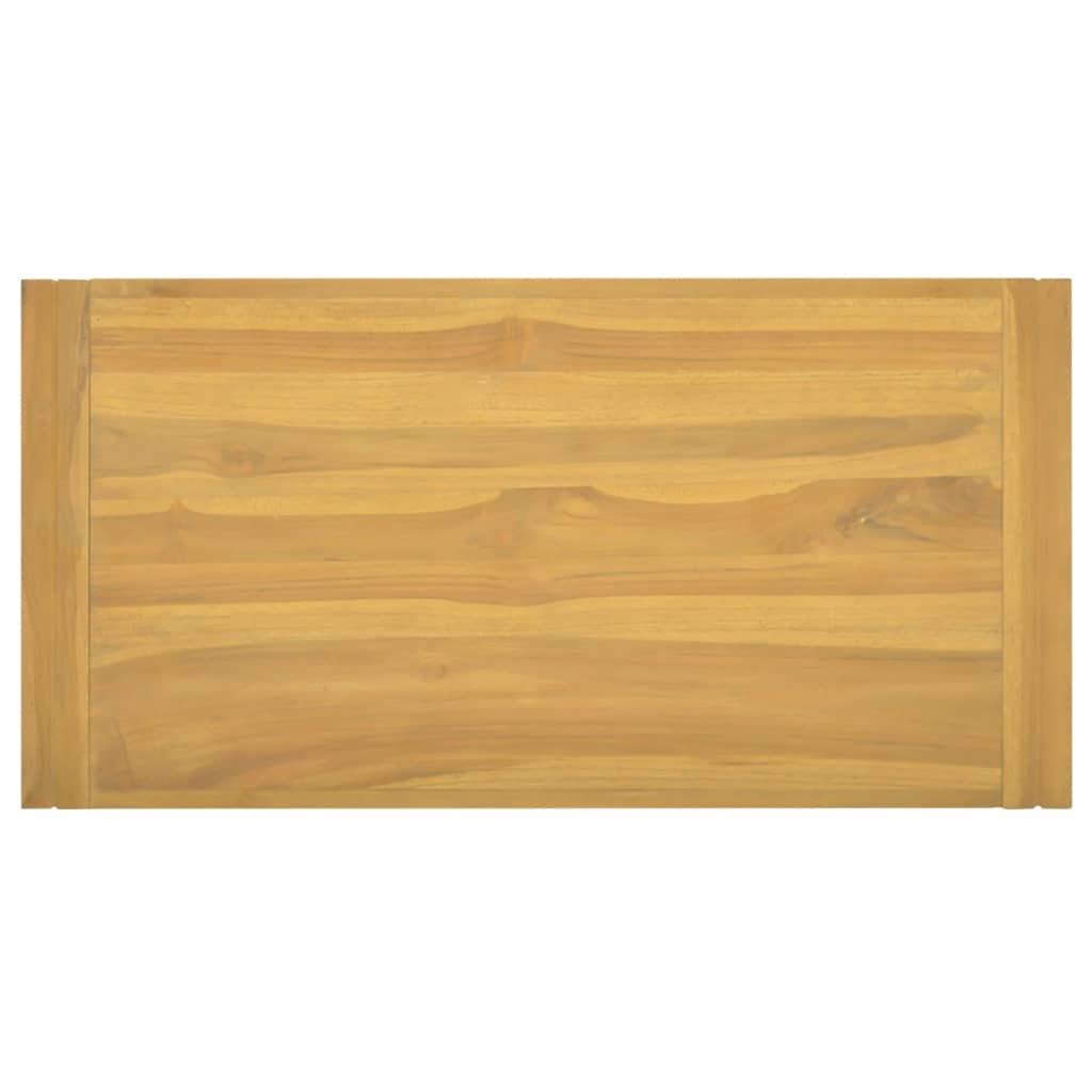 vidaXL Dulap de baie suspendat, 90x45x35 cm, lemn masiv de tec