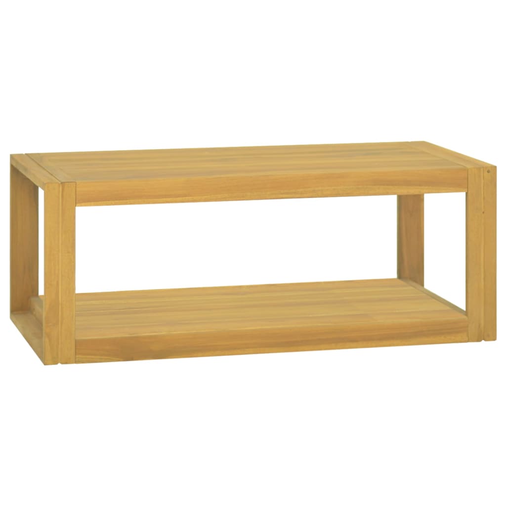 vidaXL Dulap de baie suspendat, 90x45x35 cm, lemn masiv de tec