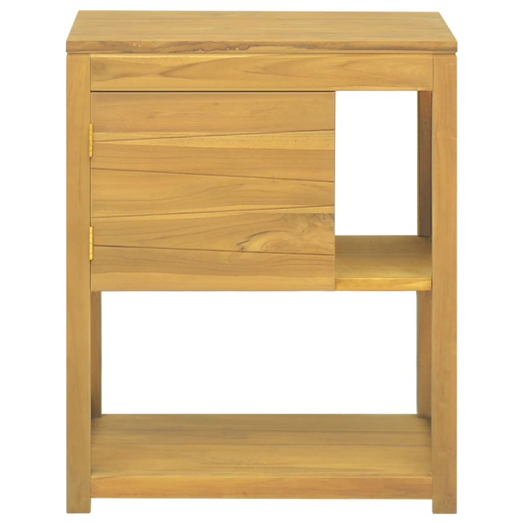 vidaXL Dulap de baie, 60x40x75 cm, lemn masiv de tec
