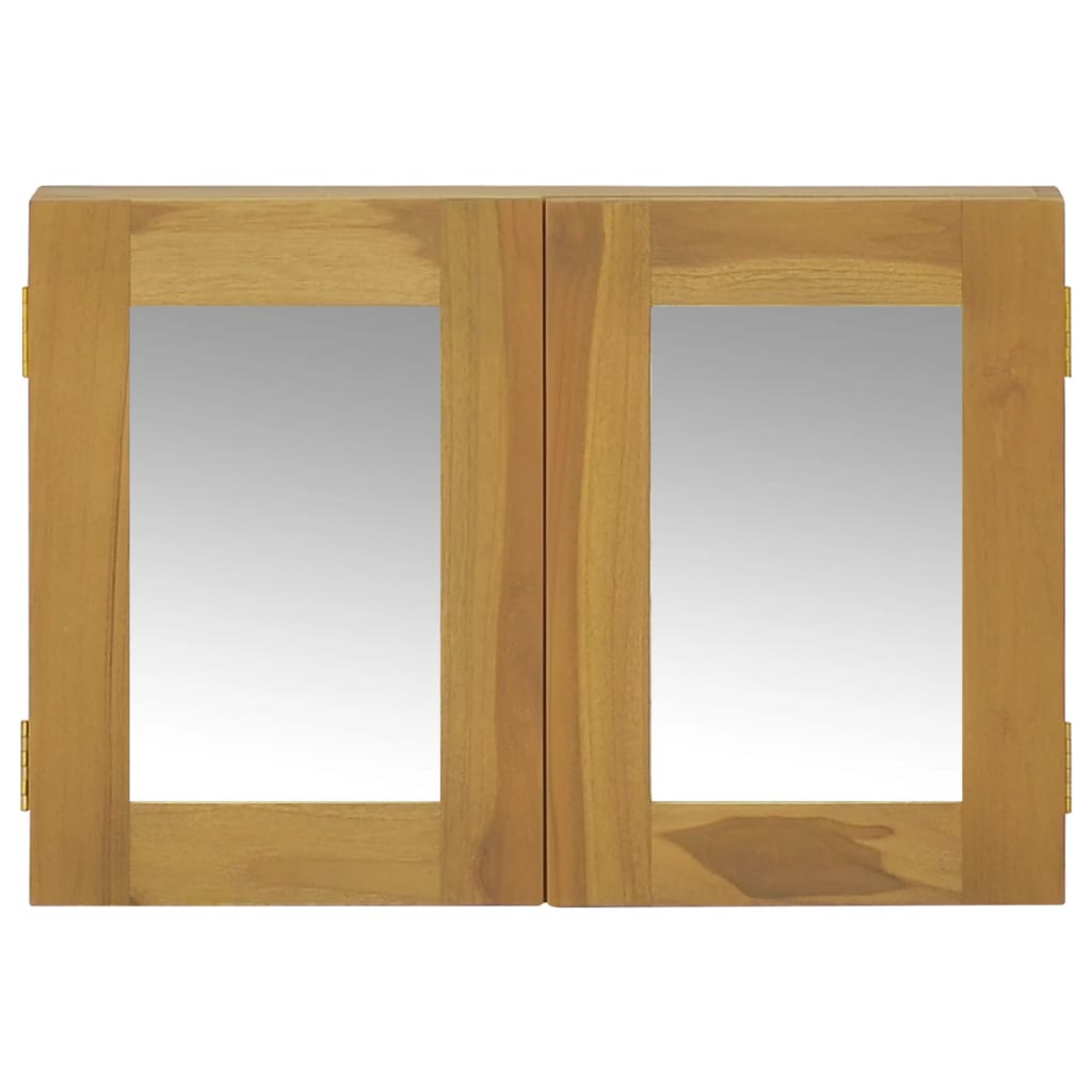 vidaXL Dulap cu oglindă, 60x10x40 cm, lemn masiv de tec