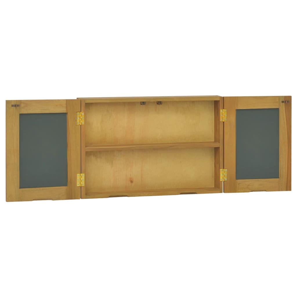 vidaXL Dulap cu oglindă, 60x10x40 cm, lemn masiv de tec