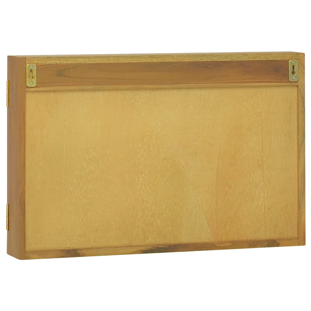 vidaXL Dulap cu oglindă, 60x10x40 cm, lemn masiv de tec