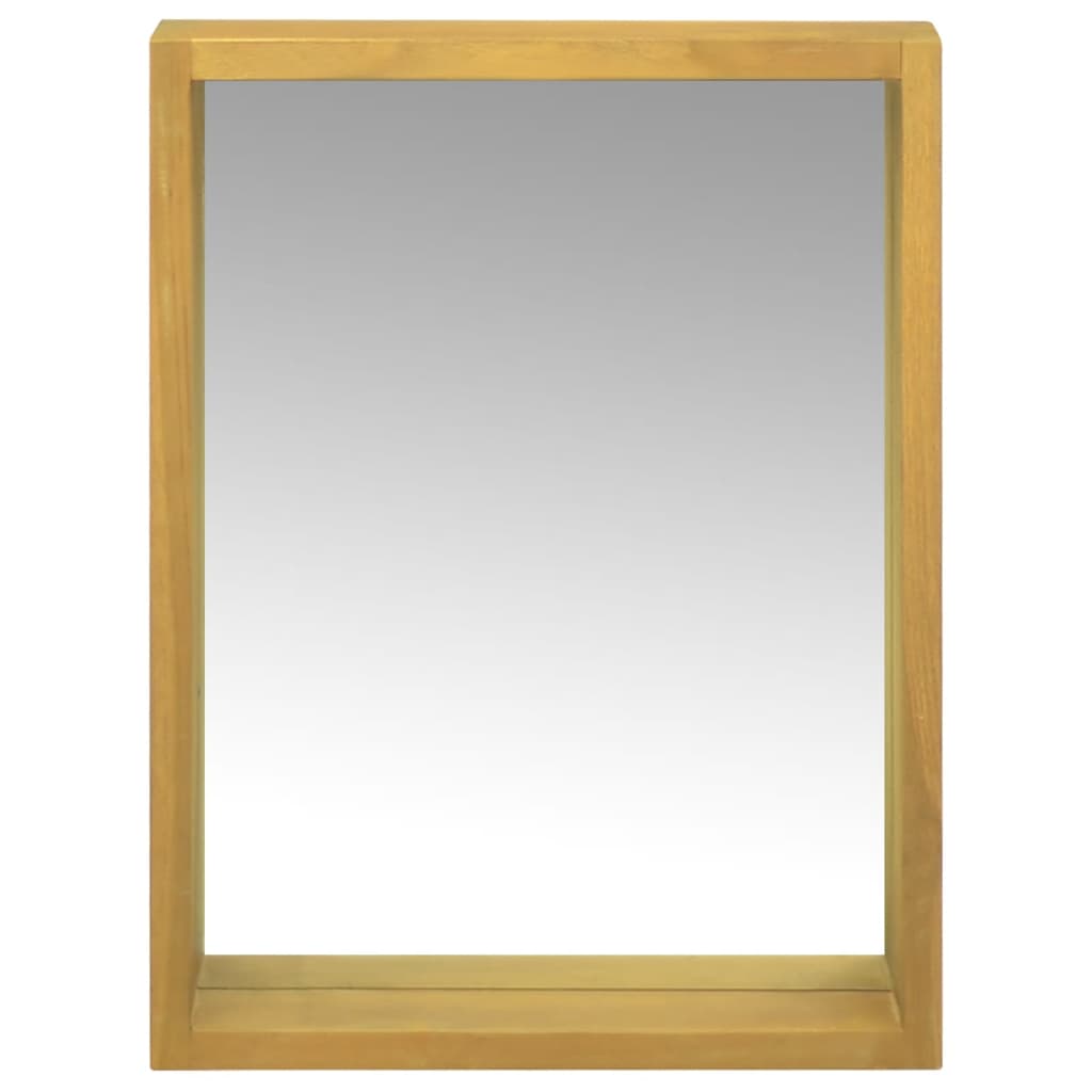 vidaXL Dulap cu oglindă, 30x10x40 cm, lemn masiv de tec vidaXL Dulap cu oglindă, 30x10x40 cm, lemn masiv de tec