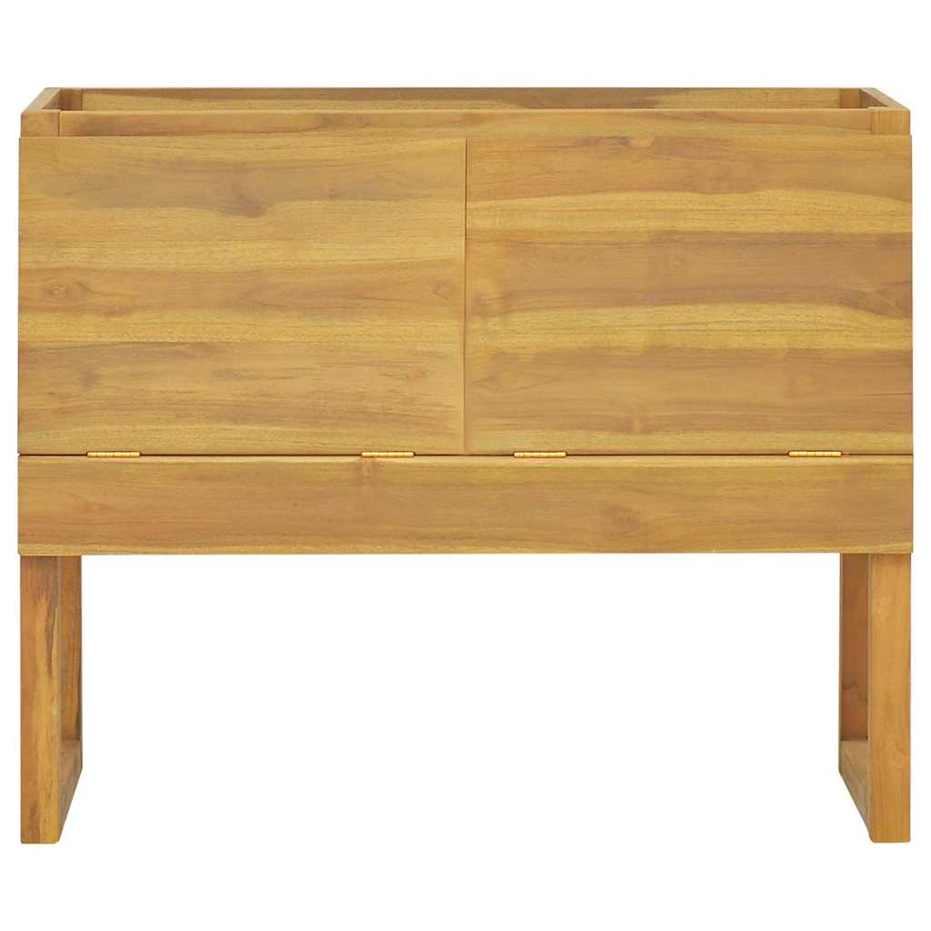 vidaXL Dulap de baie, 90x40x75,5 cm, lemn masiv de tec vidaXL Dulap de baie, 90x40x75,5 cm, lemn masiv de tec