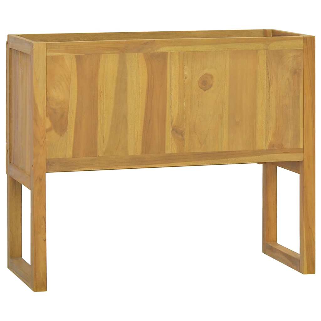 vidaXL Dulap de baie, 90x40x75,5 cm, lemn masiv de tec vidaXL Dulap de baie, 90x40x75,5 cm, lemn masiv de tec