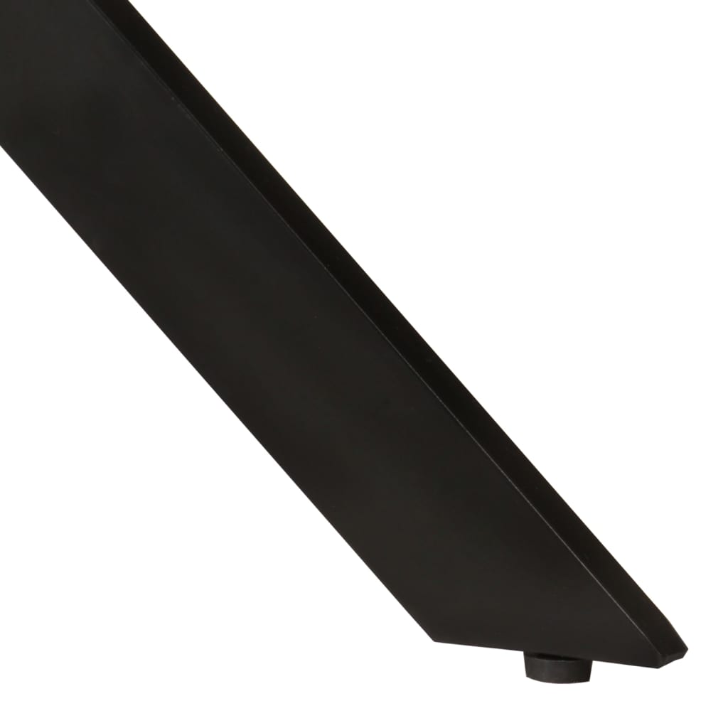 vidaXL Masă de bucătărie, Ø110x78 cm, lemn masiv de mango și oțel