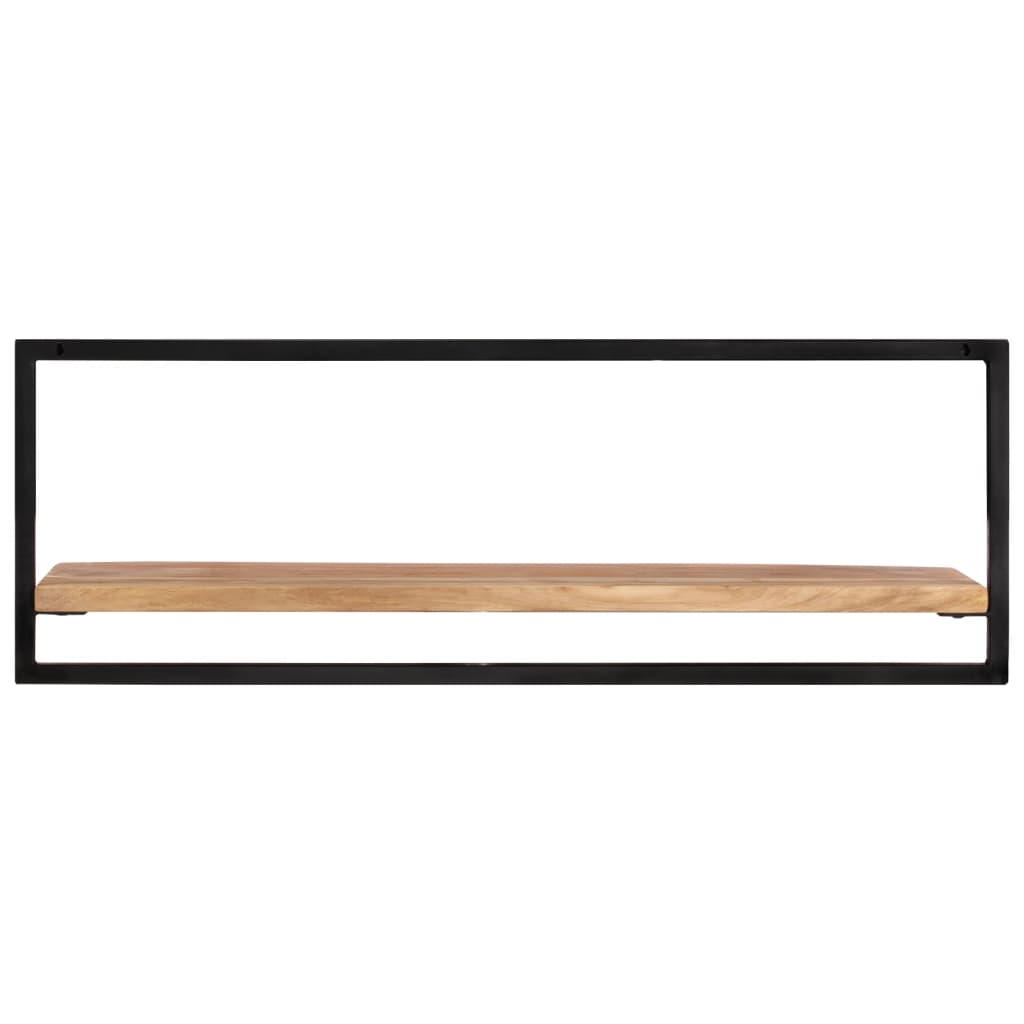 vidaXL Rafturi de perete 2 buc. 100x24x35 cm lemn masiv acacia/oțel vidaXL Rafturi de perete 2 buc. 100x24x35 cm lemn masiv acacia/oțel