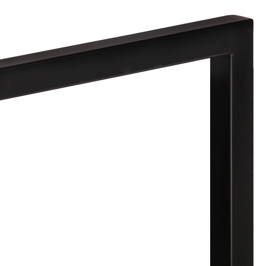vidaXL Rafturi de perete 2 buc. 80x25x35 cm lemn masiv acacia/oțel vidaXL Rafturi de perete 2 buc. 80x25x35 cm lemn masiv acacia/oțel