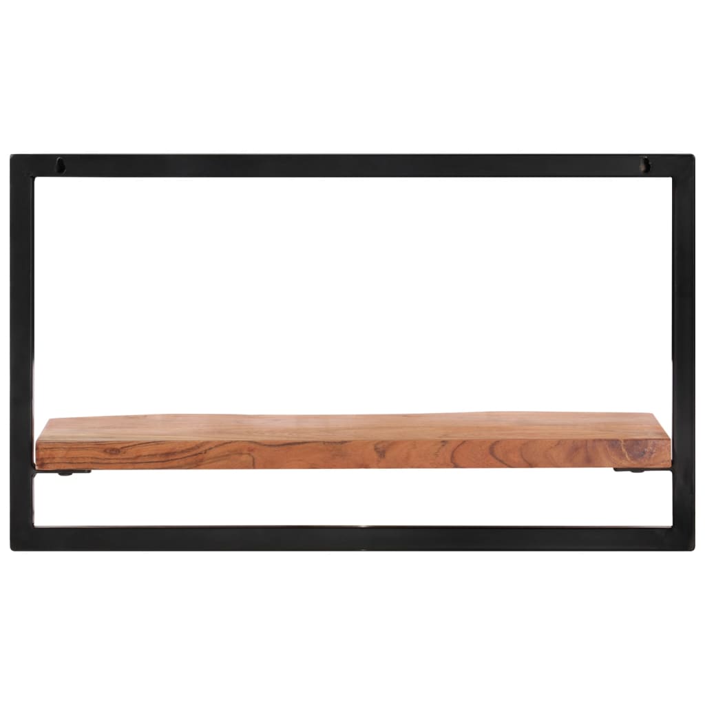 vidaXL Rafturi de perete 2 buc. 60x25x35 cm lemn masiv acacia/oțel vidaXL Rafturi de perete 2 buc. 60x25x35 cm lemn masiv acacia/oțel