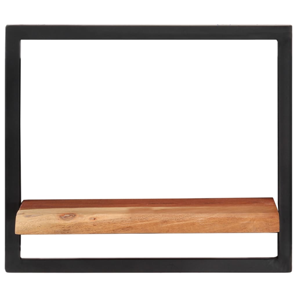 vidaXL Rafturi de perete 2 buc. 40x24x35 cm lemn masiv acacia/oțel vidaXL Rafturi de perete 2 buc. 40x24x35 cm lemn masiv acacia/oțel