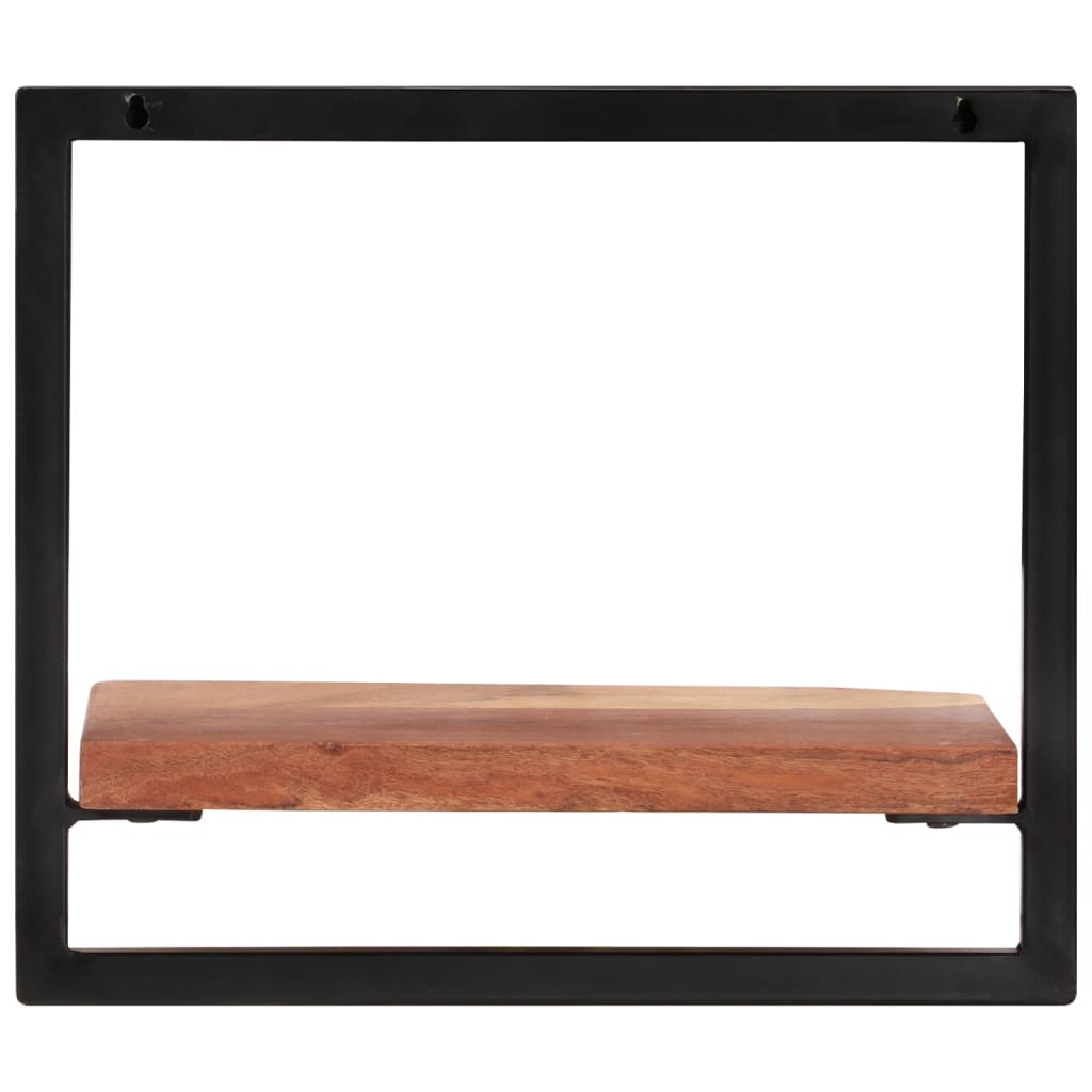 vidaXL Rafturi de perete 2 buc. 40x24x35 cm lemn masiv acacia/oțel vidaXL Rafturi de perete 2 buc. 40x24x35 cm lemn masiv acacia/oțel