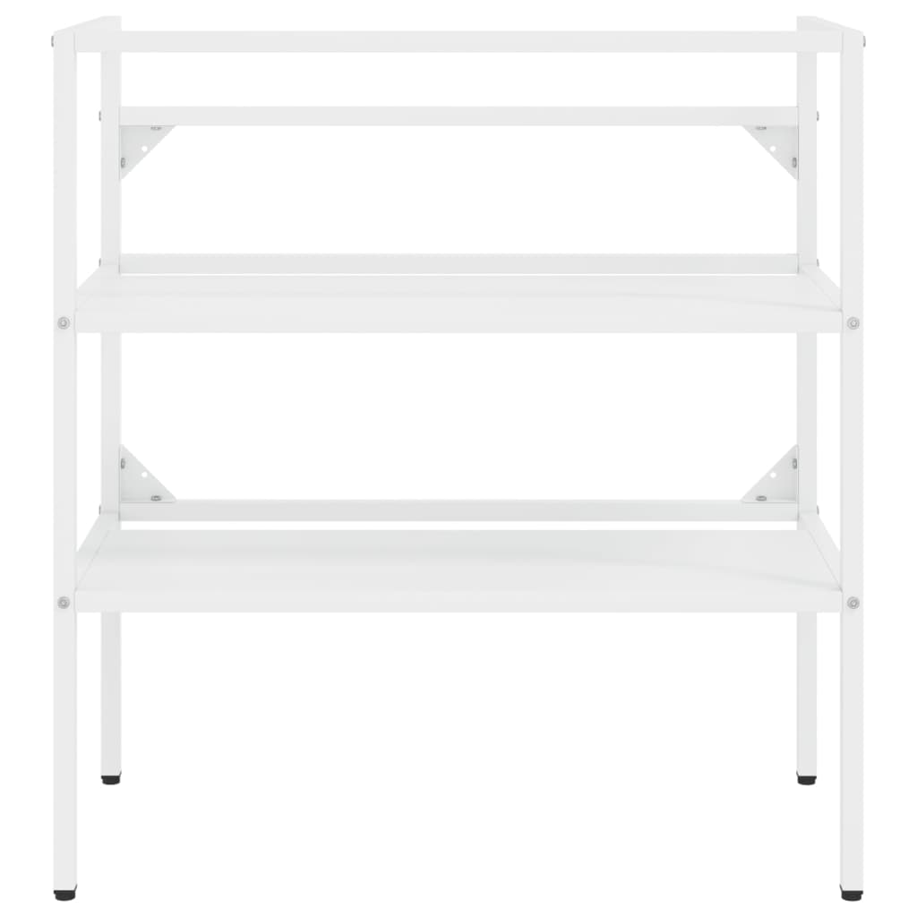 vidaXL Cadru chiuvetă de baie, alb, 79x38x83 cm, fier vidaXL Cadru chiuvetă de baie, alb, 79x38x83 cm, fier