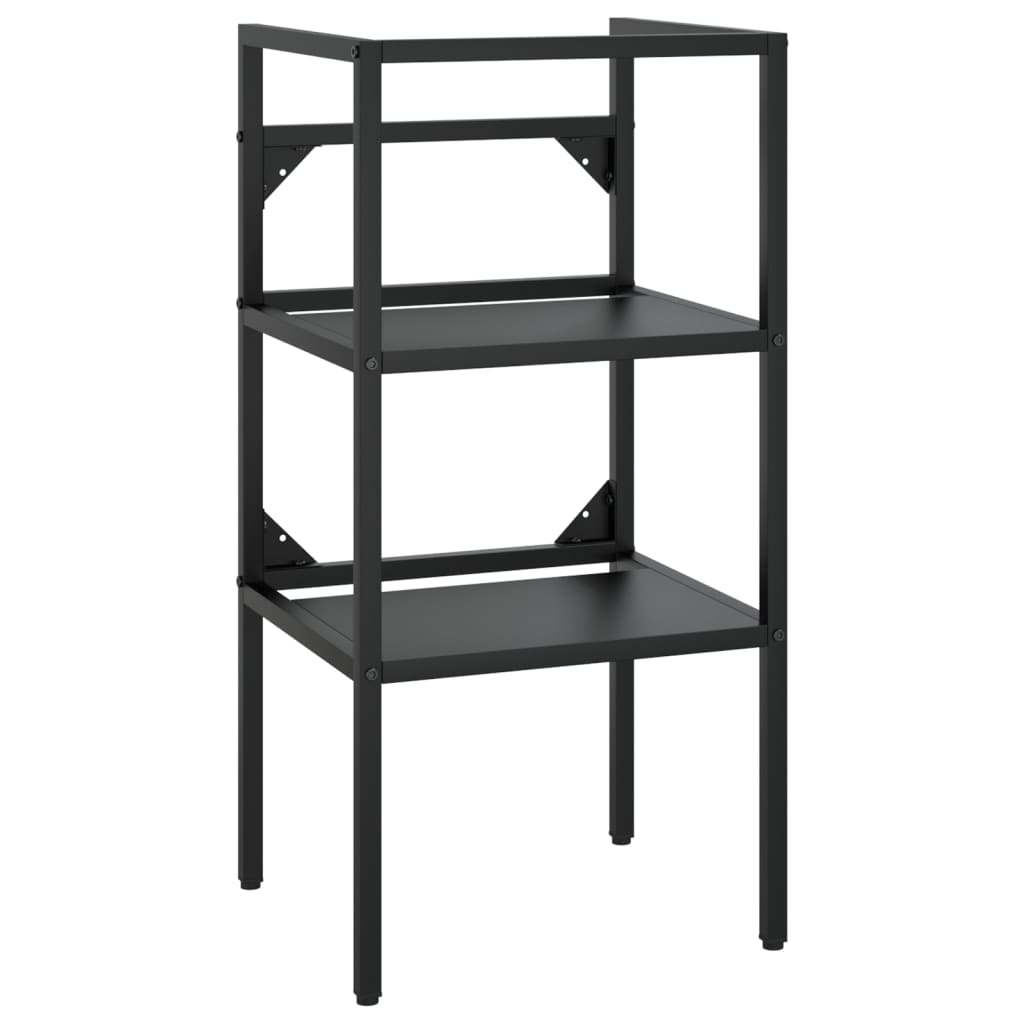 vidaXL Cadru chiuvetă de baie, negru, 40x38x83 cm, fier vidaXL Cadru chiuvetă de baie, negru, 40x38x83 cm, fier