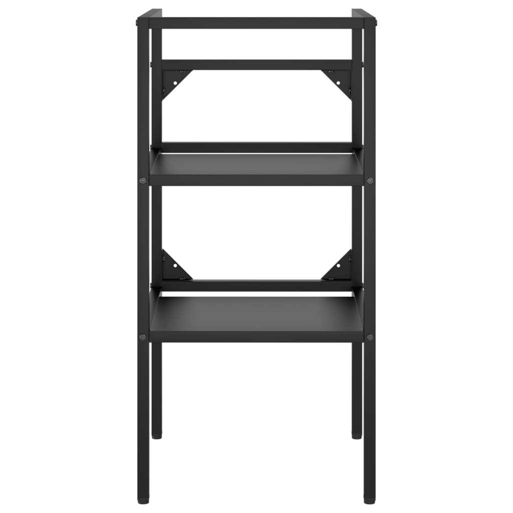 vidaXL Cadru chiuvetă de baie, negru, 40x38x83 cm, fier vidaXL Cadru chiuvetă de baie, negru, 40x38x83 cm, fier