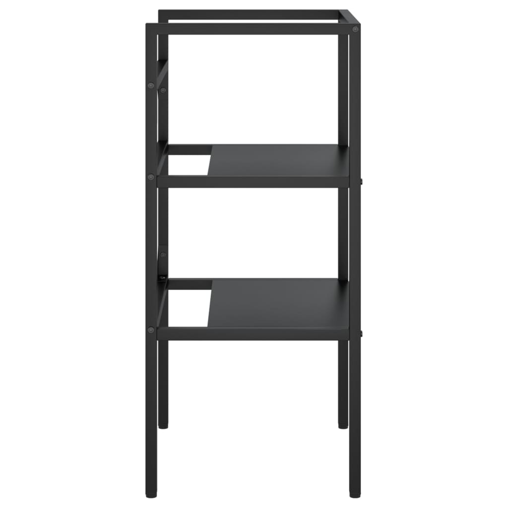 vidaXL Cadru chiuvetă de baie, negru, 40x38x83 cm, fier vidaXL Cadru chiuvetă de baie, negru, 40x38x83 cm, fier
