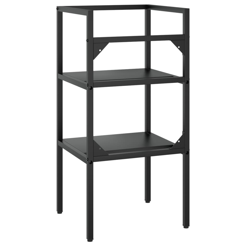 vidaXL Cadru chiuvetă de baie, negru, 40x38x83 cm, fier vidaXL Cadru chiuvetă de baie, negru, 40x38x83 cm, fier
