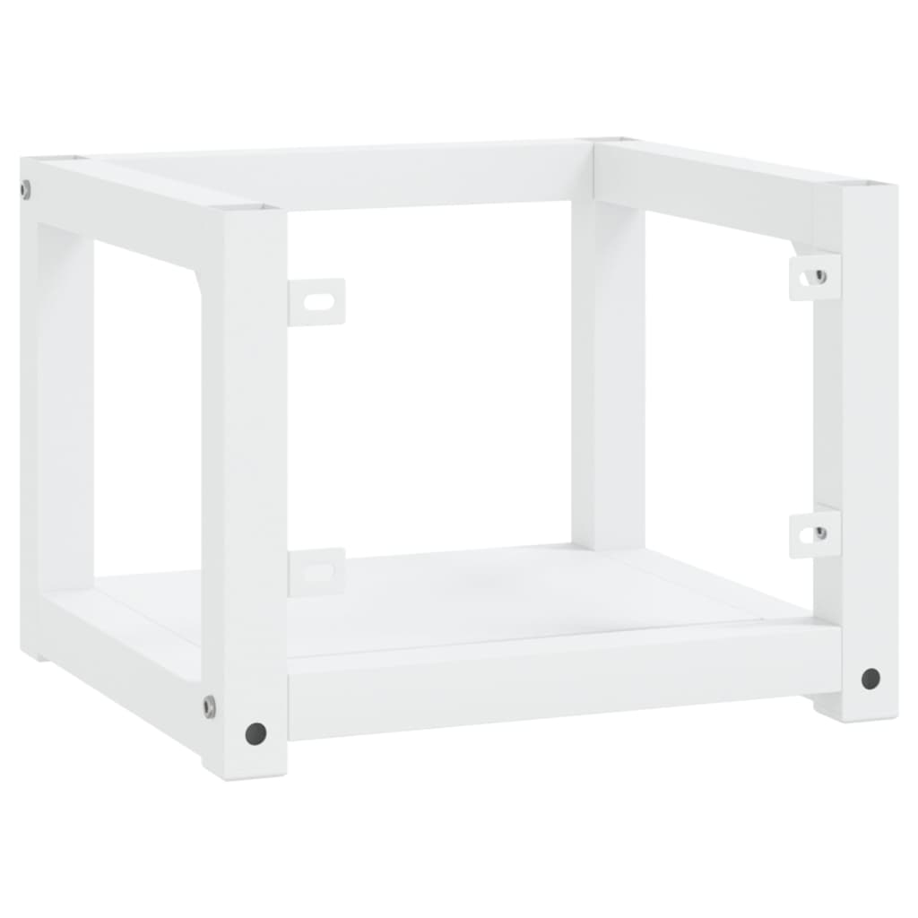 vidaXL Cadru chiuvetă de baie pentru perete, alb, 40x38x31 cm, fier vidaXL Cadru chiuvetă de baie pentru perete, alb, 40x38x31 cm, fier